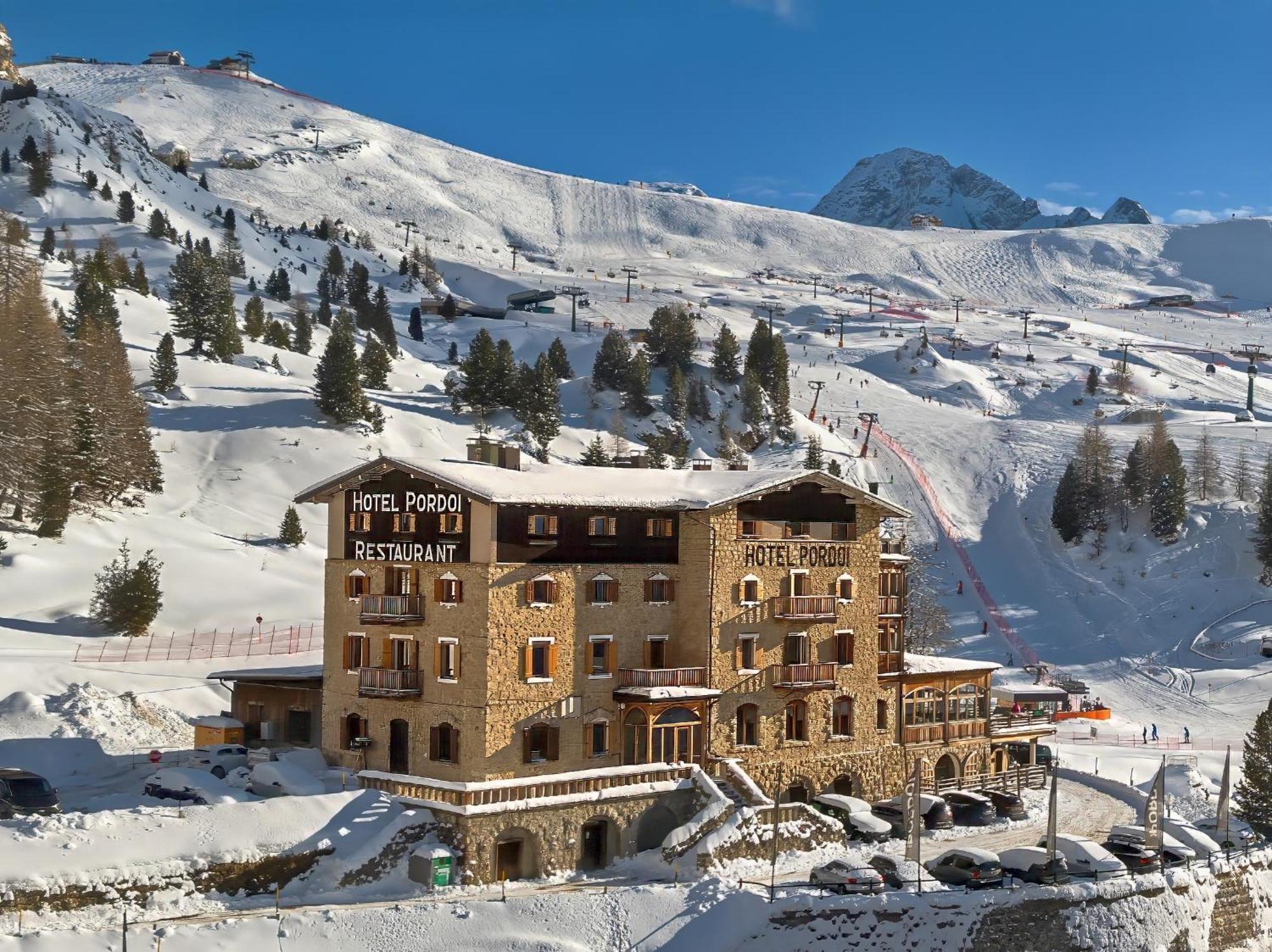 Hotel Pordoi Passo Pordoi Vegetarian Hotel 卡纳泽伊 外观 照片